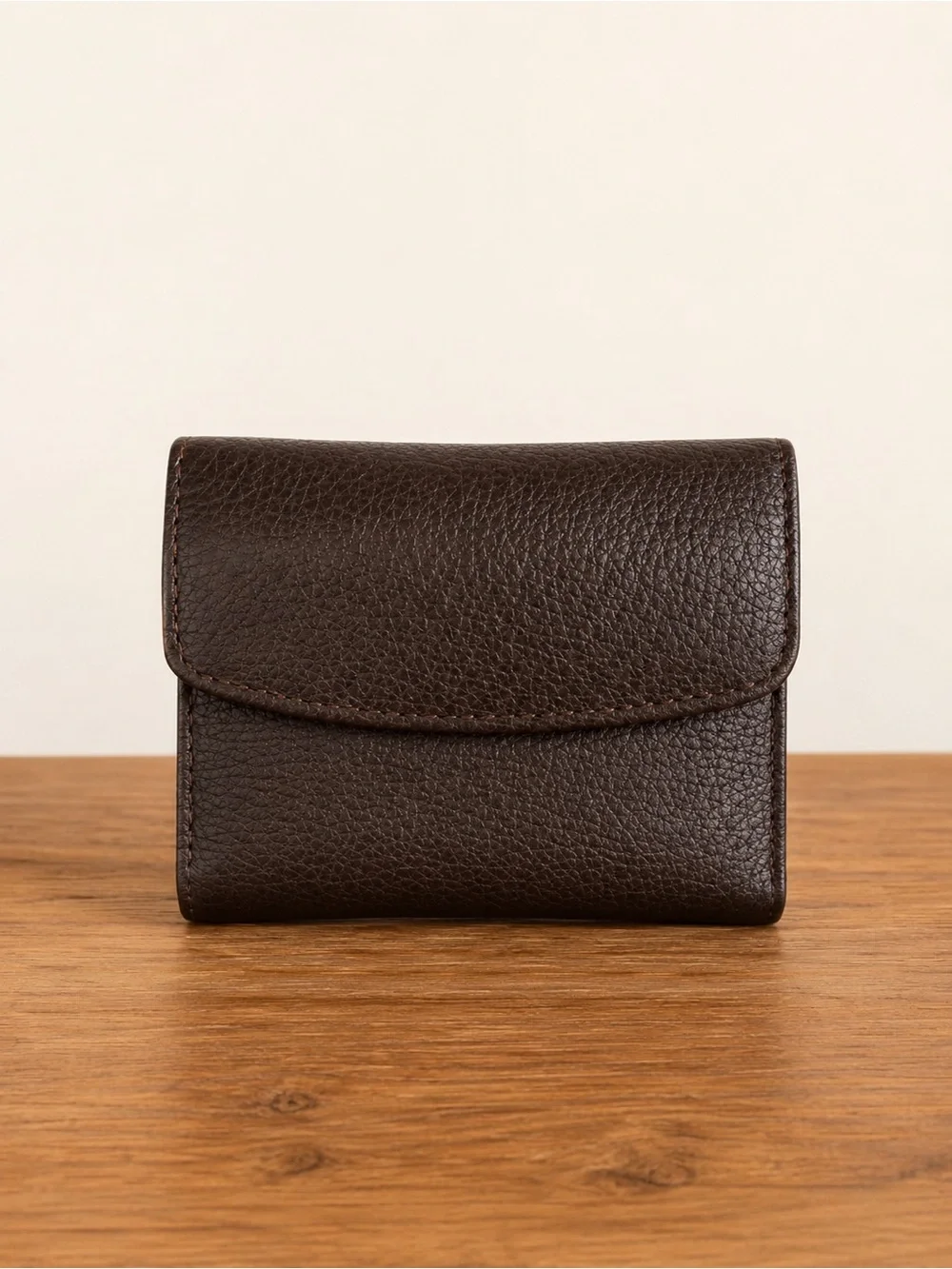 Buxton Brown Leather Key & Card Holder